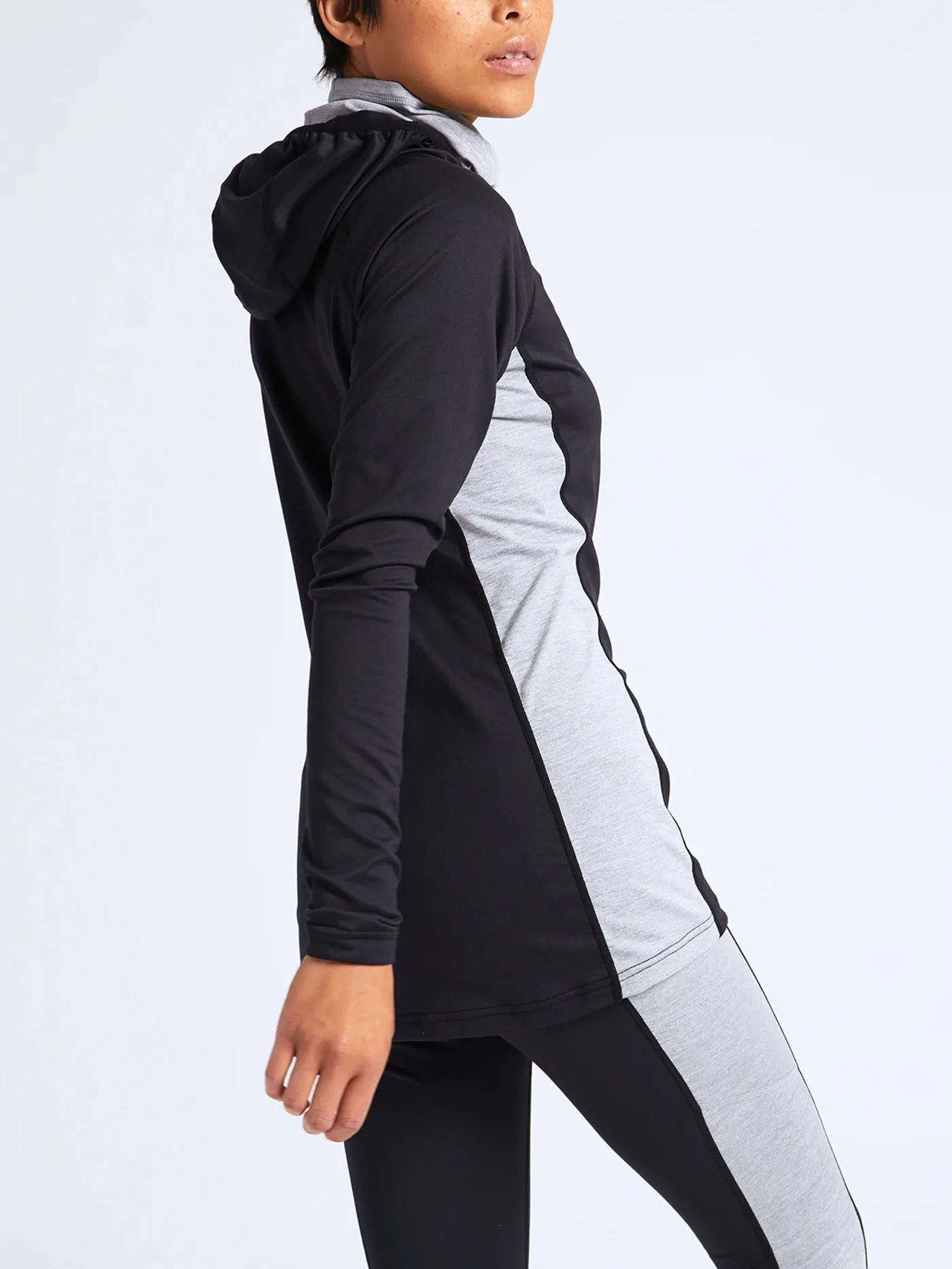 Midweight X Long Neck Hooded Base Layer