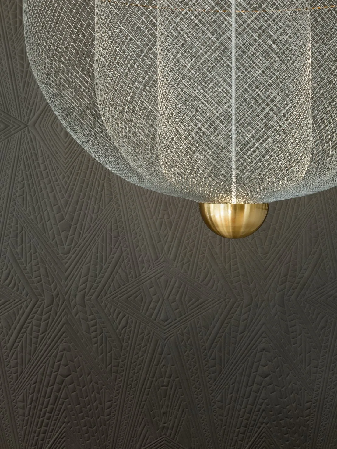 Moooi Meshmatics Gold Chandelier Large