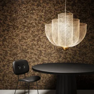 Moooi Meshmatics Gold Chandelier Large