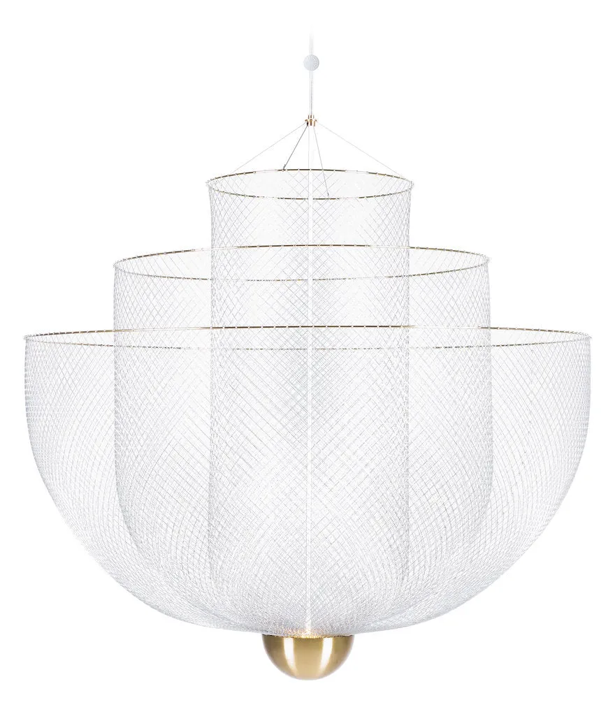 Moooi Meshmatics Gold Chandelier Large