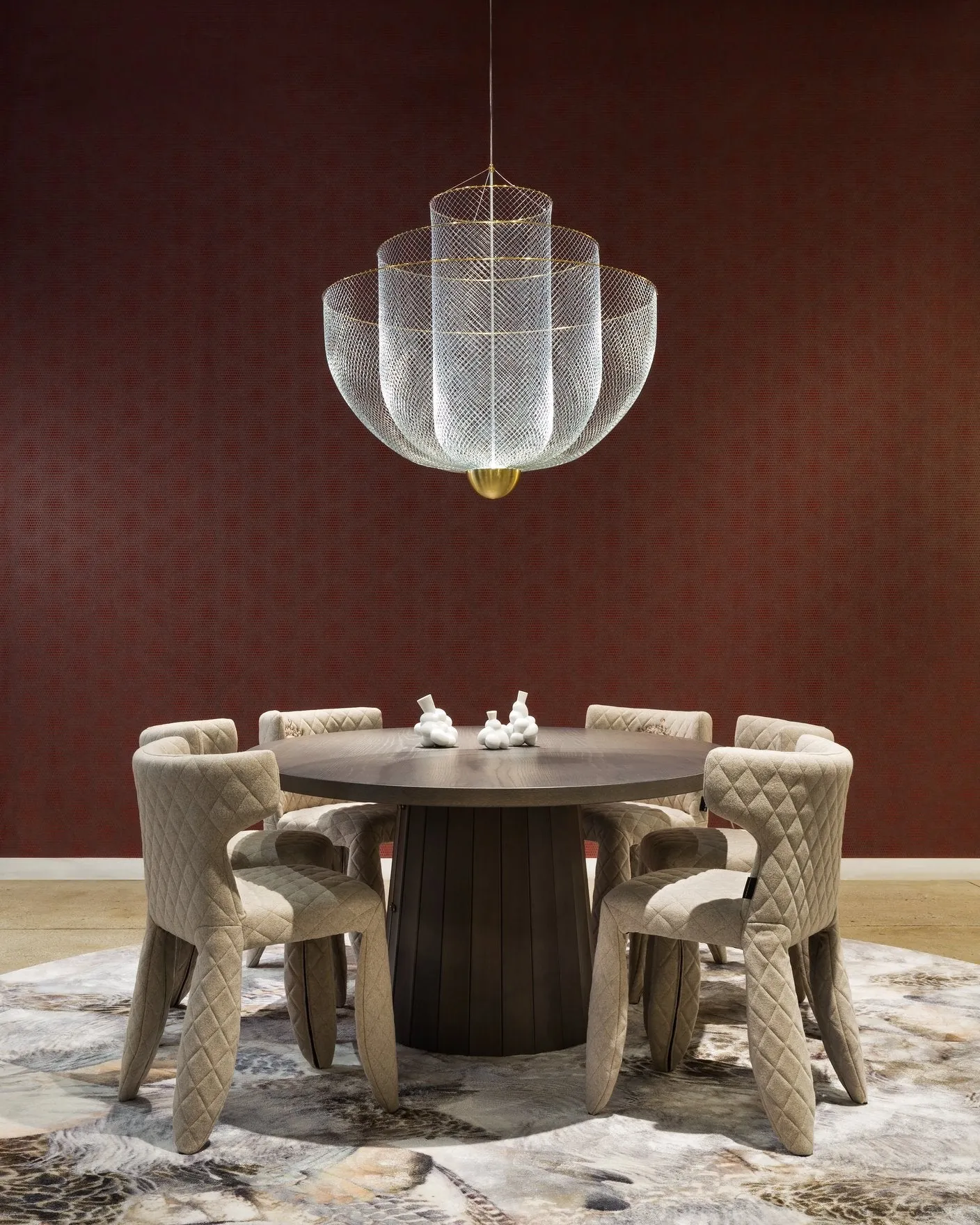 Moooi Meshmatics Gold Chandelier Large