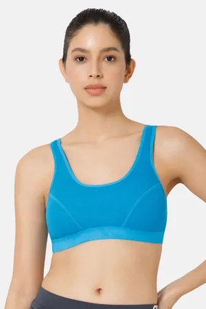 Naidu Hall Cotton Sports Bra - Erica | High Coverage, Cut & Sew Design, Effortless Comfort