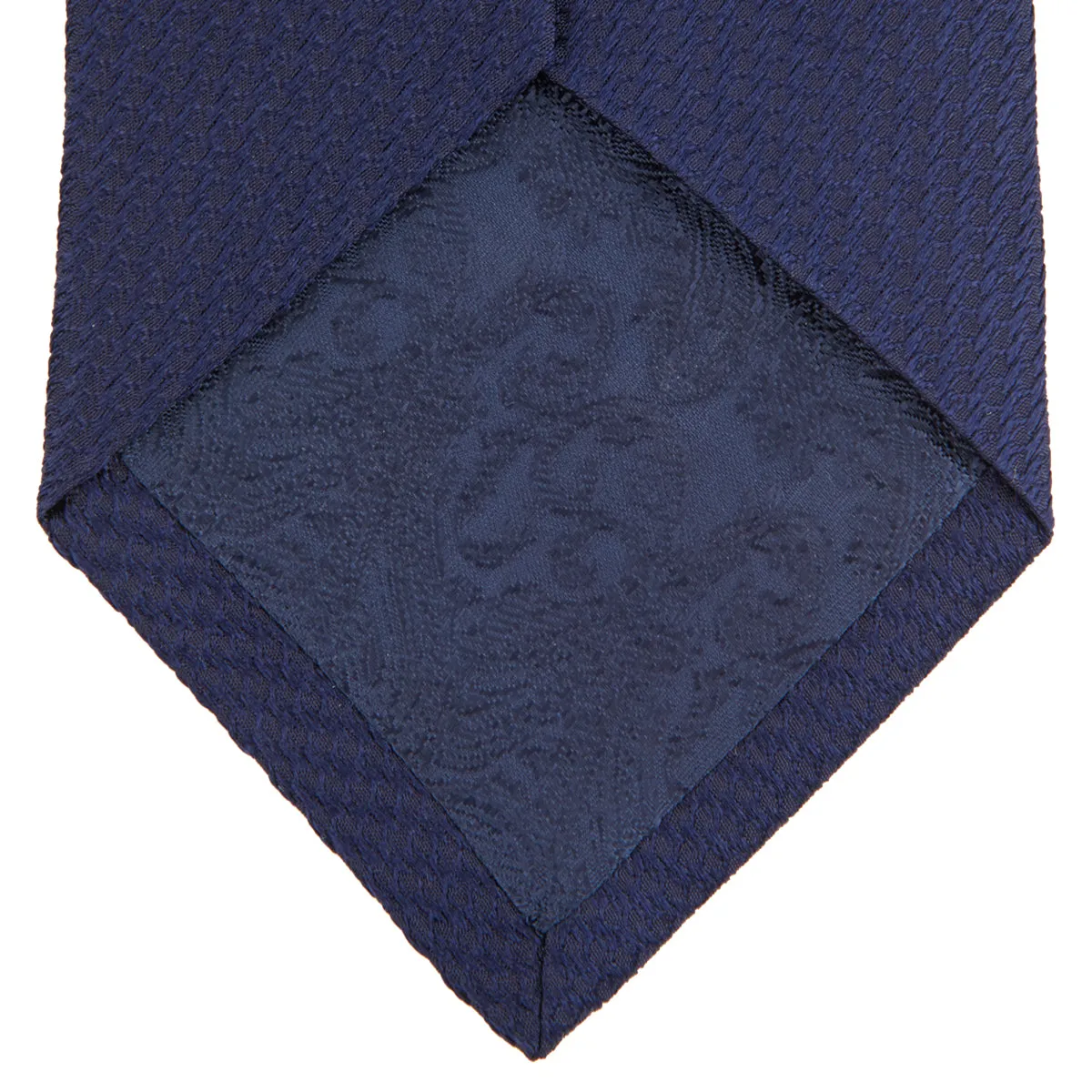 Navy Lace Silk Tie