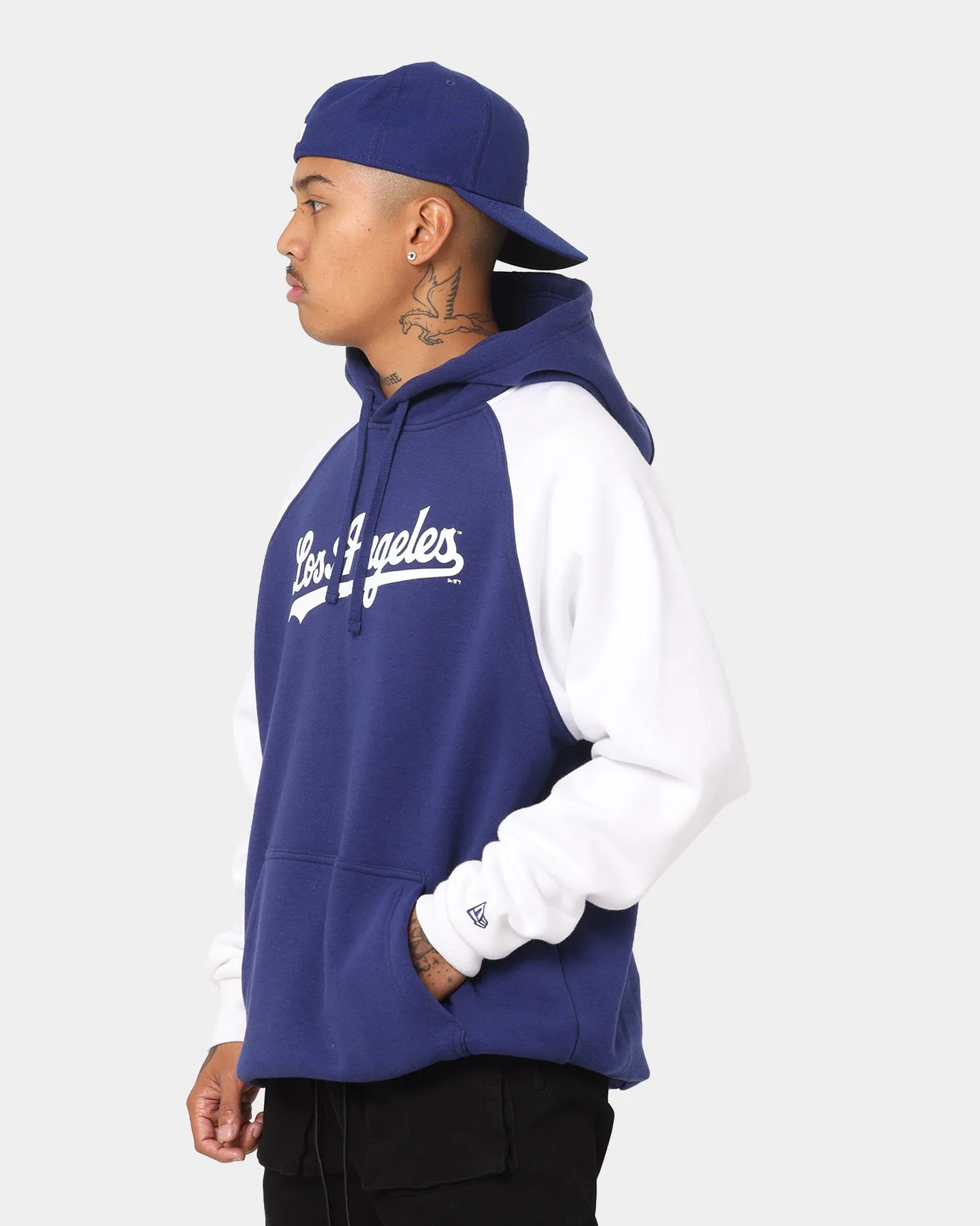 New Era Los Angeles Dodgers Raglan Hoodie Royal