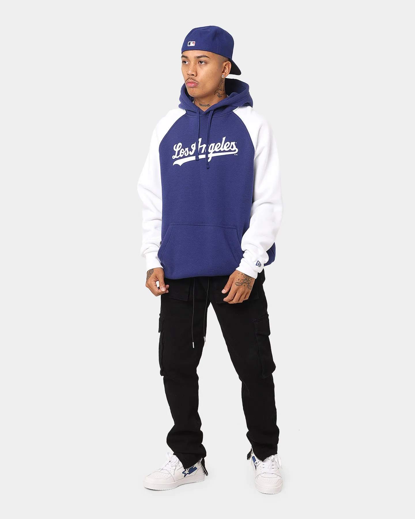 New Era Los Angeles Dodgers Raglan Hoodie Royal