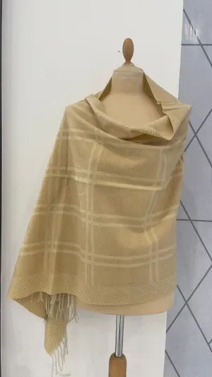 Nurja Cream Wool Scarf