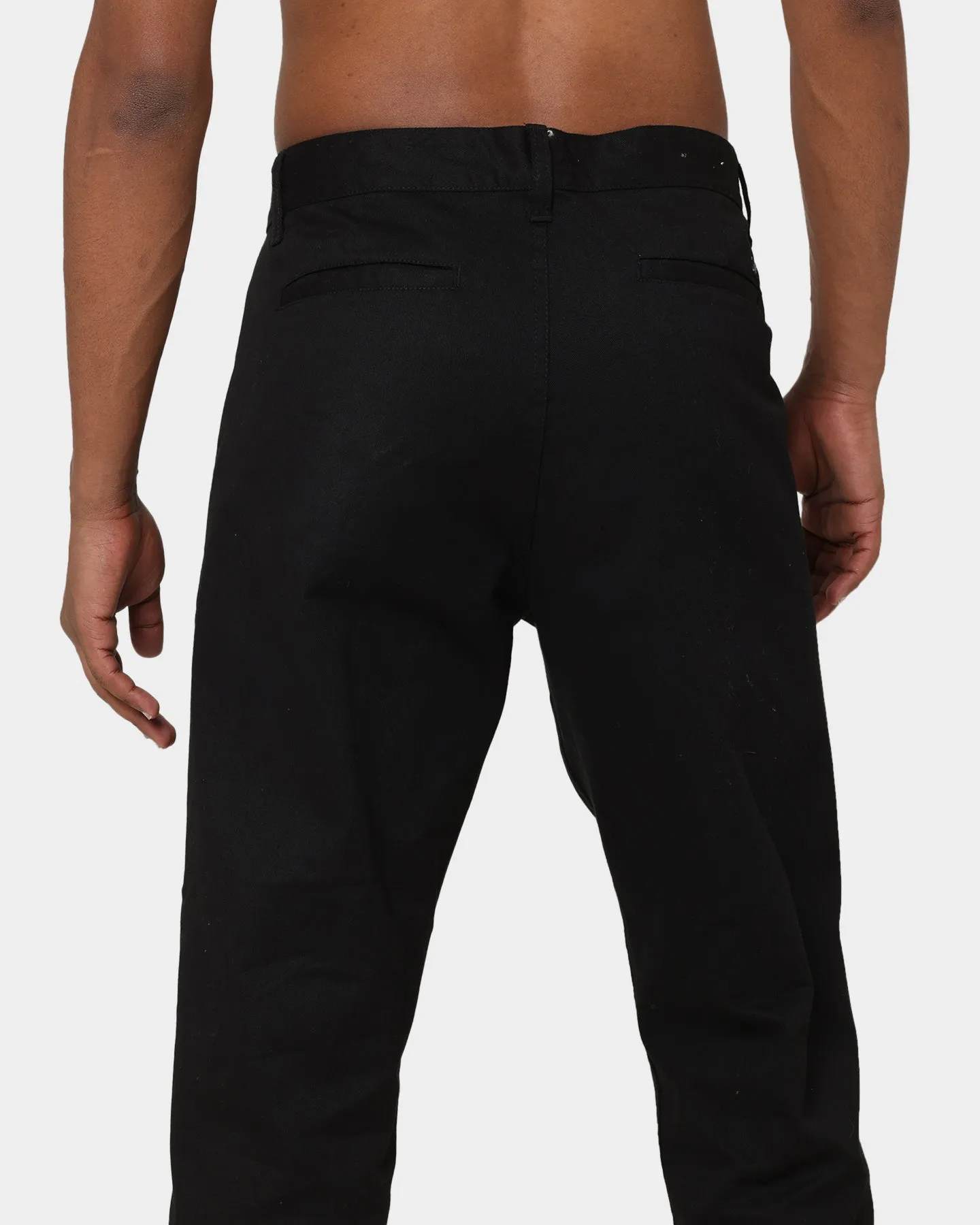 Obey Straggler Flooded Pants Black