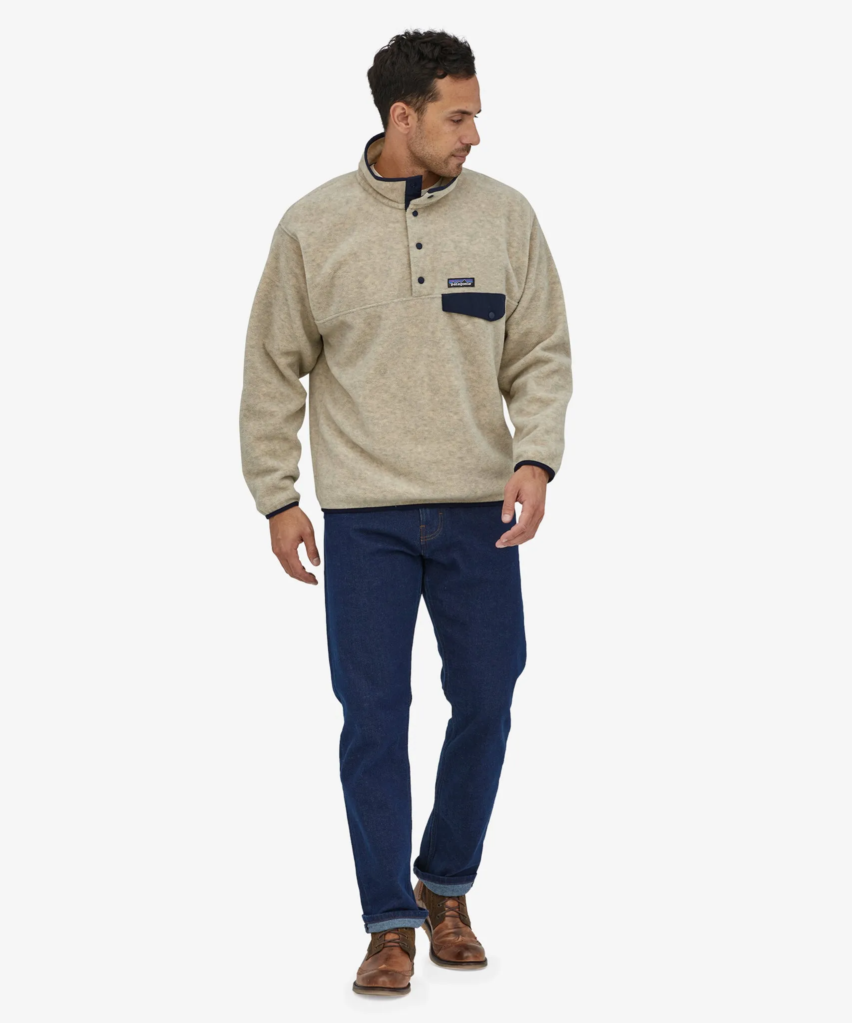 Patagonia Men's Synchilla Snap-T Fleece - Oatmeal Heather