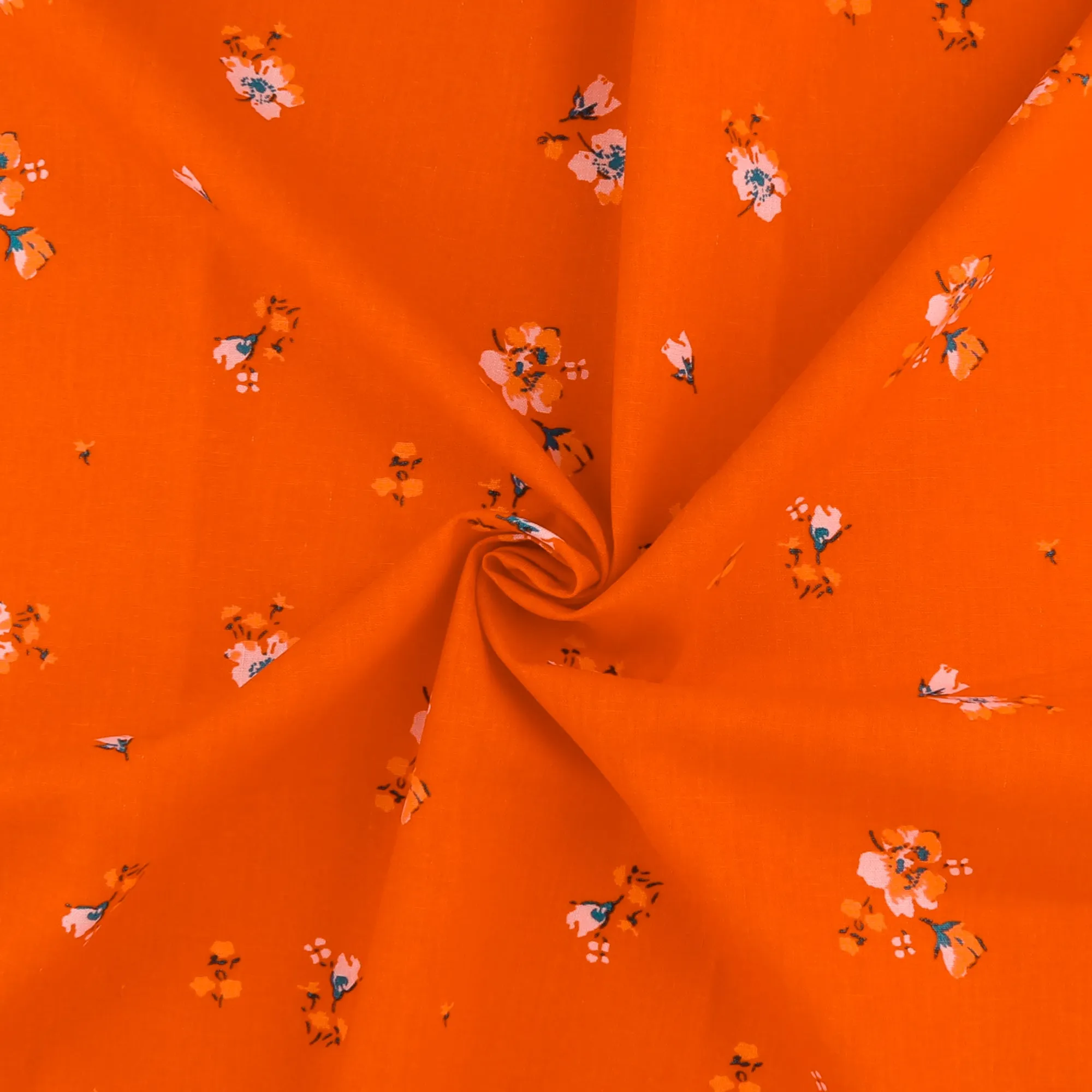 Printed Cotton & Linen - TERRA - 034 - Orange