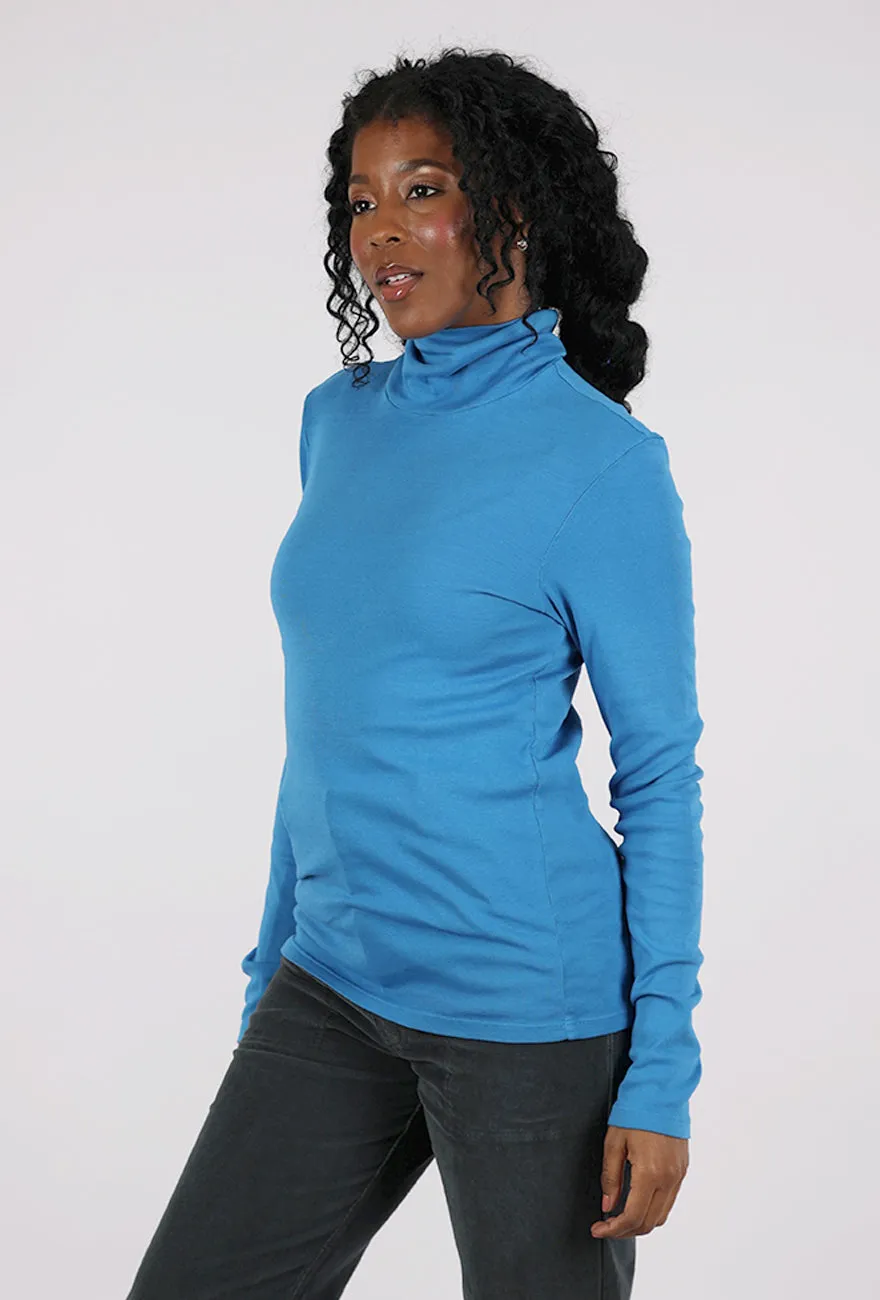 PRU Rib Turtleneck, French Blue