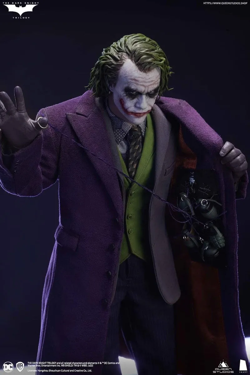 Queen Studio x InArt 1/6 The Dark Knight Joker Premium Edition Sixth Scale Figure 2 Figure Set Pt A001P1 (Sculpted Hair)