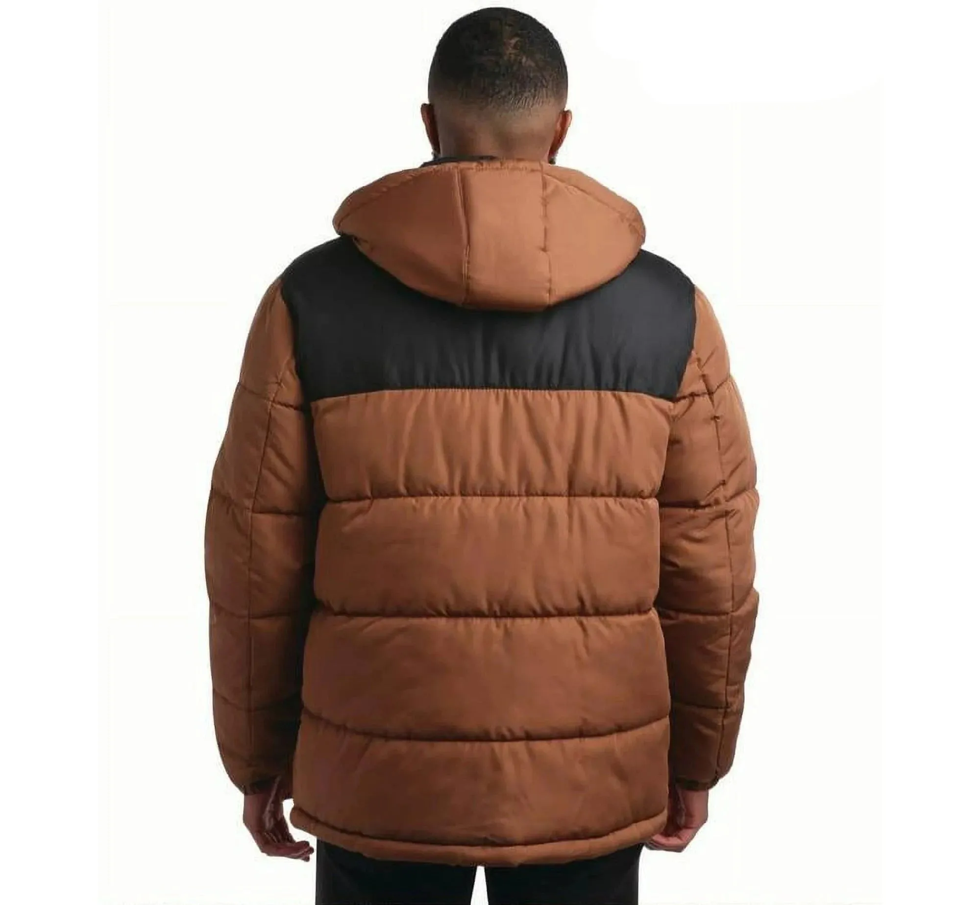 Quilted Blocked Heavy Puffer Pecan