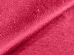 Red Pink Plain Bangalore Raw Silk Fabric