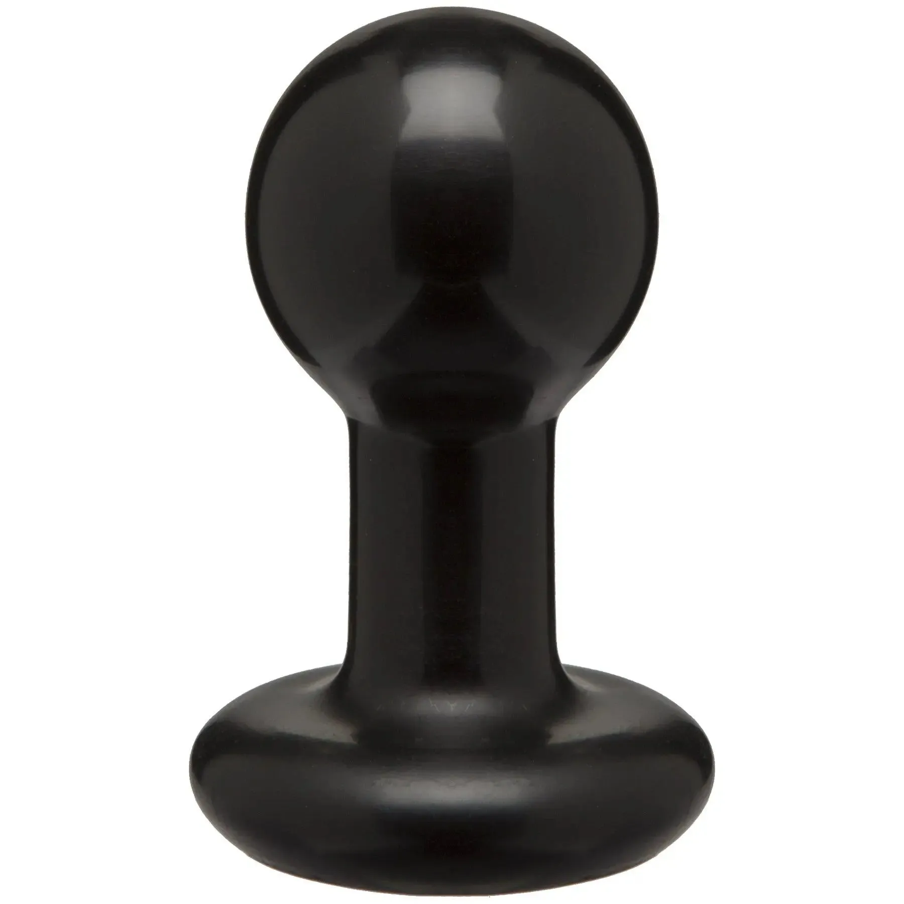 Round Butt Plug - Small - Black