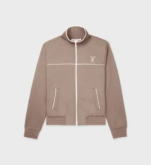 Runner Track Jacket - Espresso/White