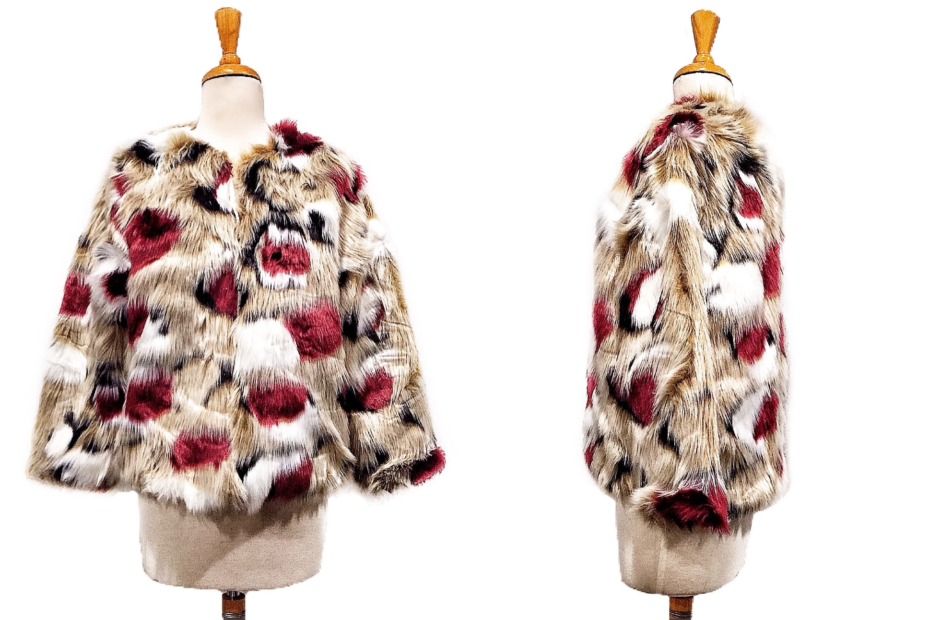 Shaggy & Feathered Fur Coat