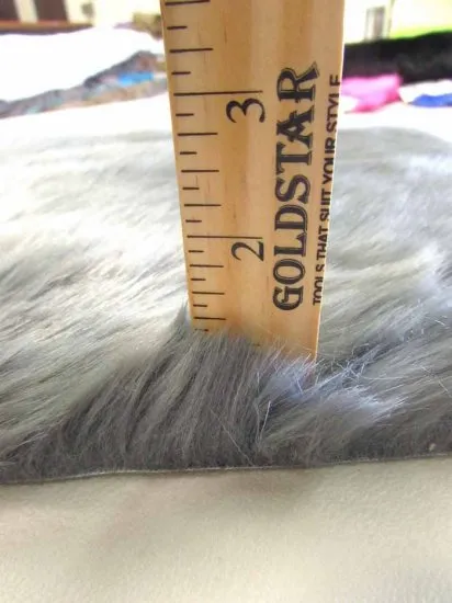 Short Shag Faux Fur Fabric / Charcoal / EcoShag 15 Yard Bolt