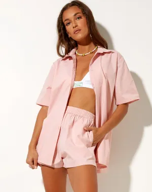 Smita Shirt in Poplin Pink Lady Take It Easy