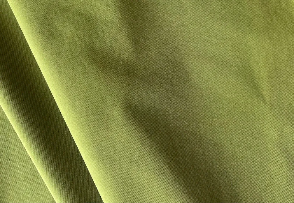 Spring Moss Green Stretch Cotton (Made in Italy)