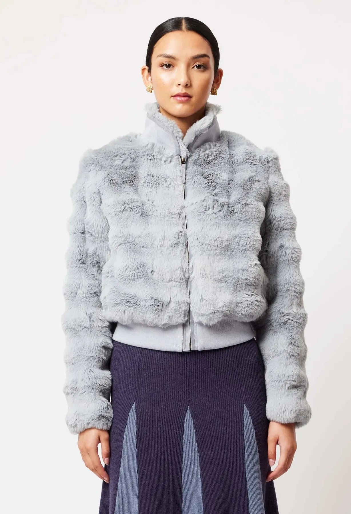 Stella Faux Fur Bomber Jacket