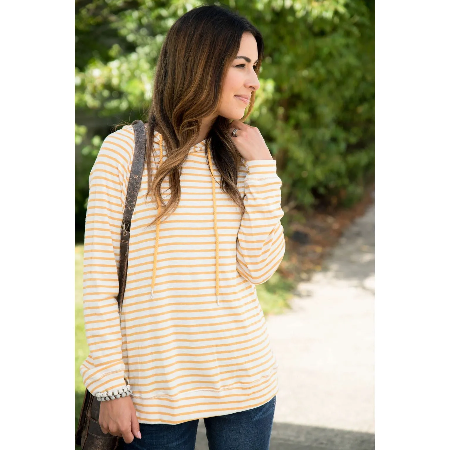 Striped Lightweight Game Day Hoodie