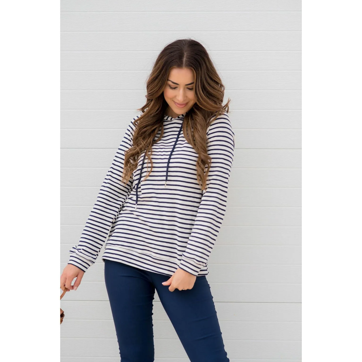 Striped Lightweight Game Day Hoodie