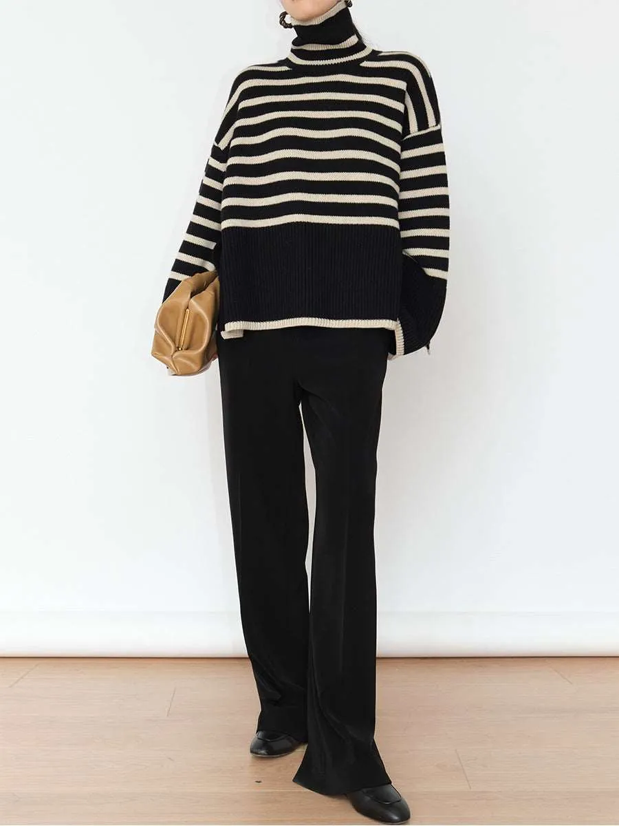 Striped women Sweater dress