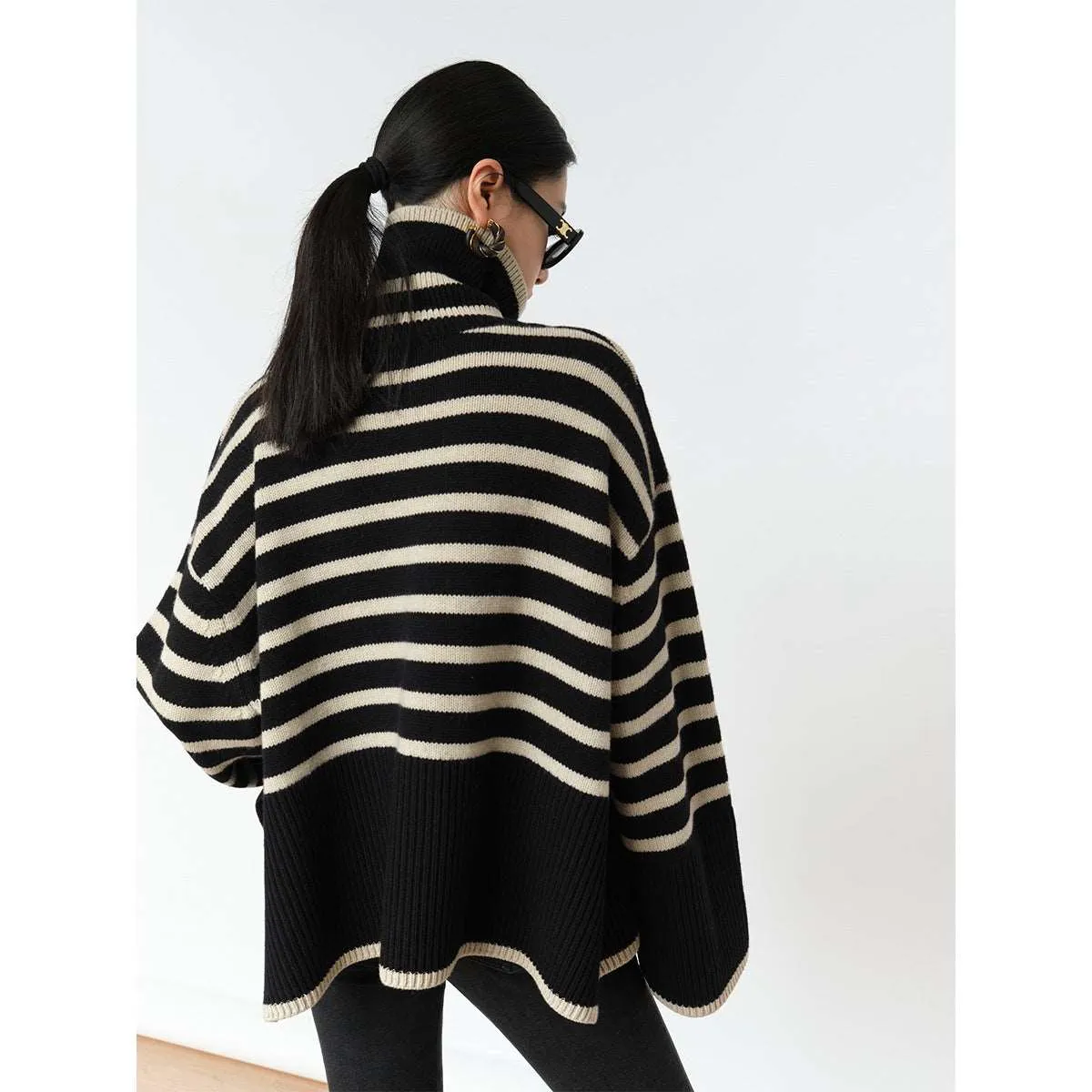 Striped women Sweater dress