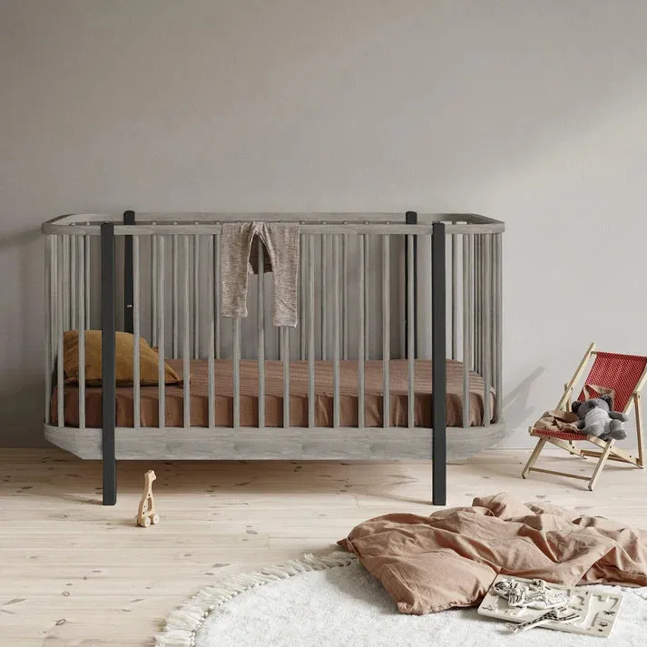 The Baby Atelier 100% Organic Nordic Crib Grey