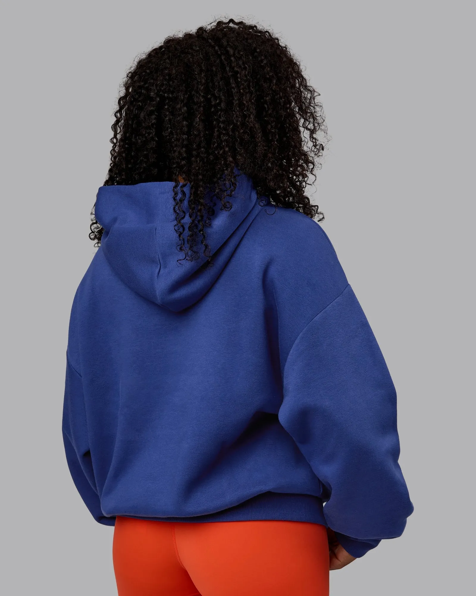 Unisex Motion Hoodie Oversize - Galactic Cobalt-Vibrant Orange