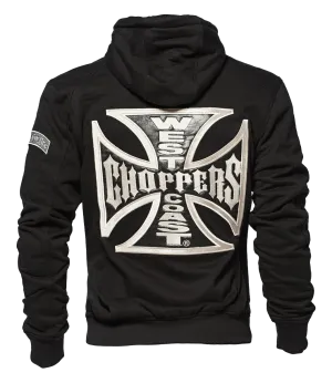 WEST COAST CHOPPERS OG CLASSIC PANEL ZIP HOODY - Black