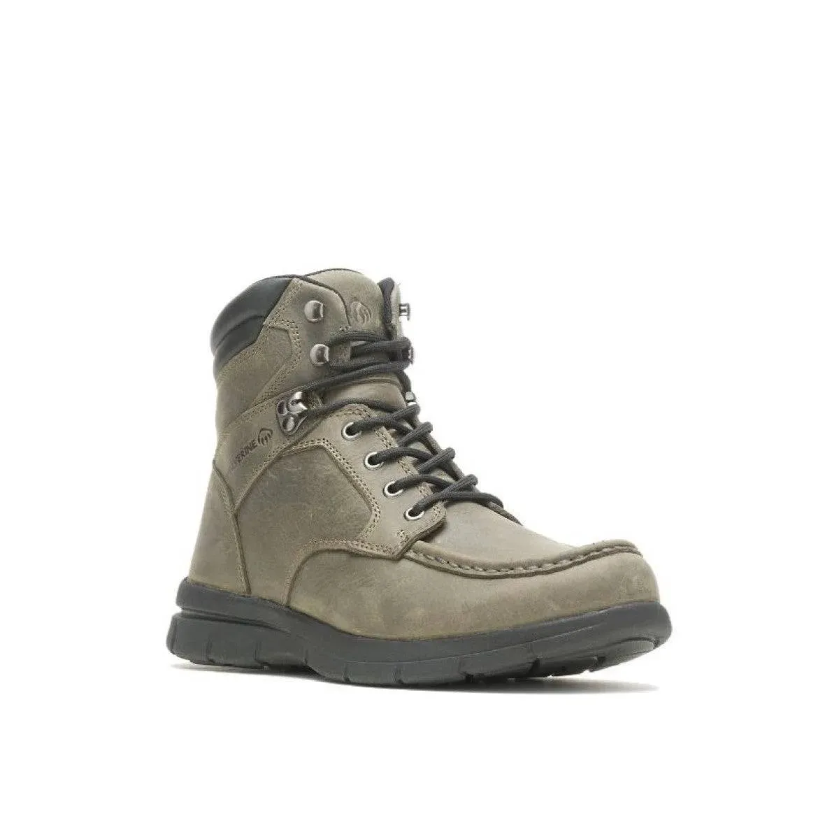 WOLVERINE Charcoal Grey Leather Work Boots