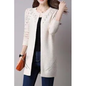 Women Slim Long Sleeve Solid Cardigan    C3783JPC