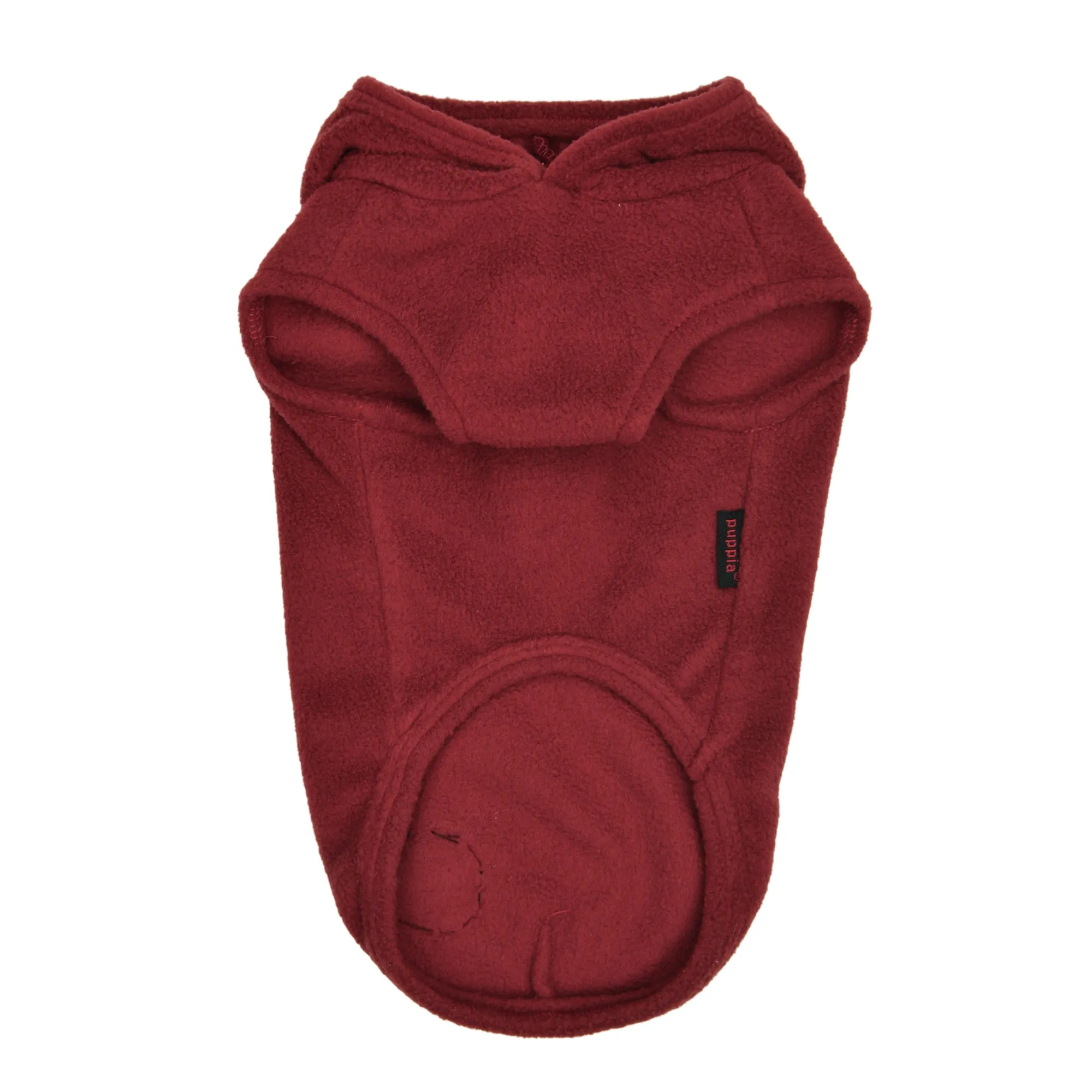 zuko harness fleece hoody - wine