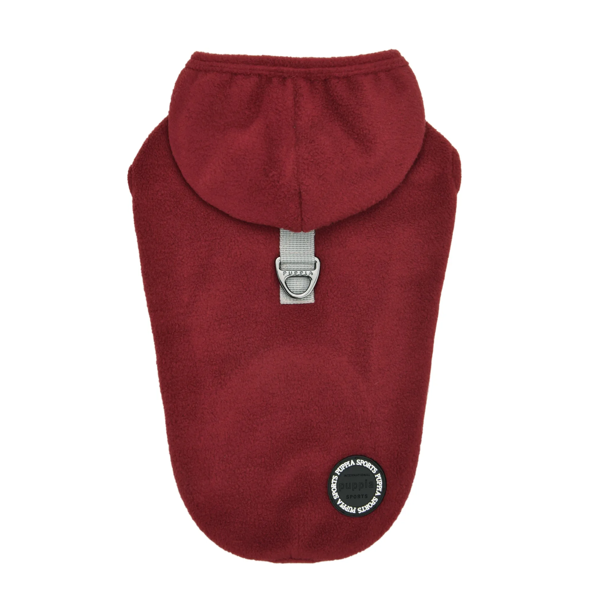 zuko harness fleece hoody - wine